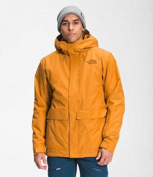 3 In 1 Jackets The North Face Clement Triclimate® Hombre Amarillo Marrones | 5721084-BT