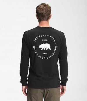 Camiseta The North Face Bear NSE Hombre Negras | 3918740-ZD