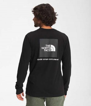 Camiseta The North Face Box NSE Hombre Negras Gris | 1435908-KG