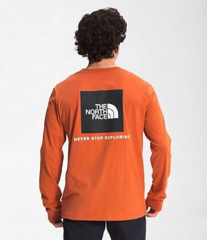 Camiseta The North Face Box NSE Hombre Rojas | 5937842-XL