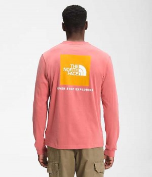 Camiseta The North Face Box NSE Hombre Rosas | 1749603-OT