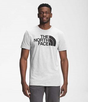 Camiseta The North Face Half Dome Hombre Gris Claro | 2530914-CX