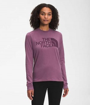 Camiseta The North Face Half Dome Mujer Moradas | 6218035-NJ