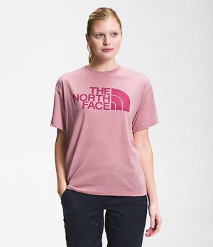 Camiseta The North Face Half Dome Mujer Lavanda | 4783520-XF