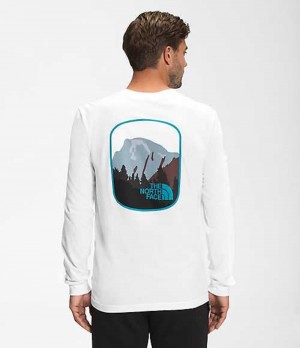 Camiseta The North Face Parks Hombre Blancas | 4732619-BH