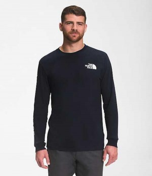 Camiseta The North Face TNF™ Sleeve Hit Hombre Azul Marino | 0892135-UT