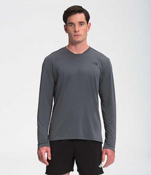 Camiseta The North Face Wander Hombre Gris | 6513824-HZ