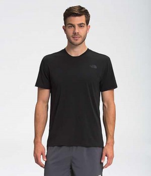 Camiseta The North Face Wander Hombre Negras | 8467590-XY