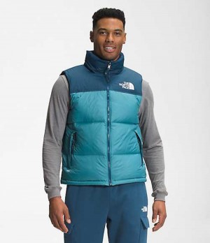 Chaleco The North Face 1996 Retro Nuptse Hombre Azules | 4376051-LJ