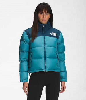 Chaqueta Plumas The North Face 1996 Retro Nuptse Mujer Azules | 7283594-DN