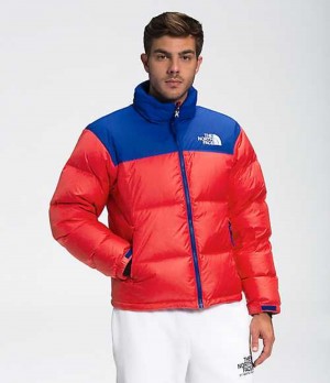 Chaqueta Plumas The North Face 1996 Retro Nuptse Hombre Rojas Azules | 0736258-RK