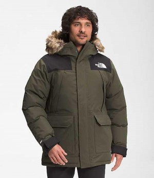 Chaqueta Plumas The North Face McMurdo Hombre Gris Marrones Verde | 5891620-CP