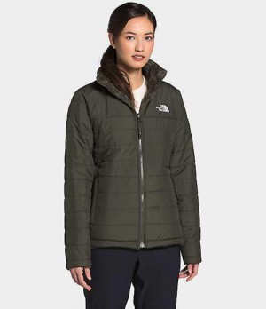 Chaqueta Plumas The North Face Mossbud Mujer Gris Marrones Verde | 7134629-GE