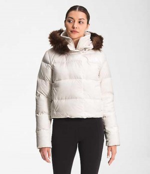 Chaqueta Plumas The North Face New Dealio Mujer Blancas | 9815064-OQ