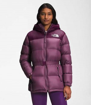 Chaqueta Plumas The North Face Nuptse Mujer Moradas Burdeos | 9748025-QI