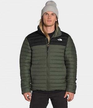 Chaqueta Plumas The North Face Stretch Hombre Gris Marrones Verde Negras | 5914678-EF