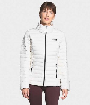 Chaqueta Plumas The North Face Stretch Mujer Blancas | 8139670-FA