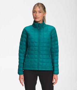 Chaqueta Plumas The North Face ThermoBall™ Eco Mujer Turquesa | 8396710-OT