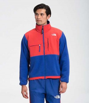 Fleece Jackets The North Face 95 Retro Denali Hombre Azules Rojas | 5712369-TG