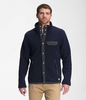 Fleece Jackets The North Face Cragmont Hombre Azul Marino Gris | 1874260-SA