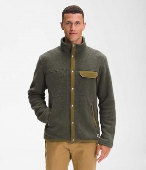 Fleece Jackets The North Face Cragmont Hombre Gris Marrones Verde | 2350179-EP