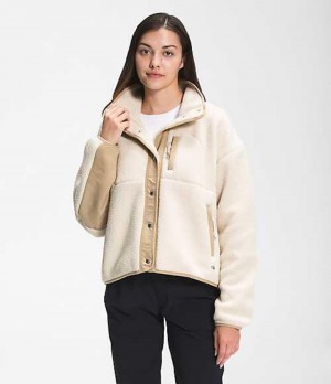 Fleece Jackets The North Face Cragmont Mujer Marrones Kaki | 1759308-PO