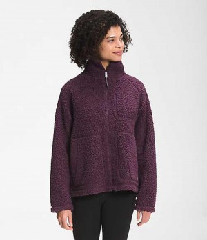 Fleece Jackets The North Face Ridge Mujer Burdeos | 4923708-YA