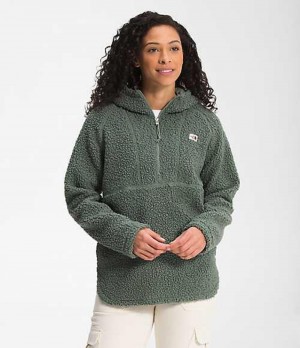 Fleece Jackets The North Face Ridge Mujer Verde | 7902638-EP