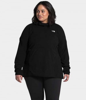 Fleece Jackets The North Face TKA Glacier Mujer Negras | 3697125-FN