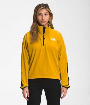 Fleece Jackets The North Face TKA Kataka Mujer Amarillo | 4927185-LQ