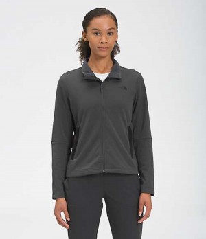 Fleece Jackets The North Face Wayroute Mujer Gris Negras | 0197542-VA