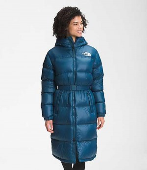 Parka The North Face Nuptse Mujer Azules | 7084692-BS