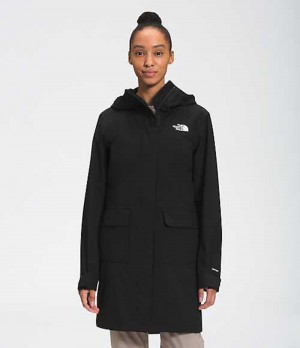 Rain Jackets The North Face City Breeze Rain Mujer Negras | 4239670-HD