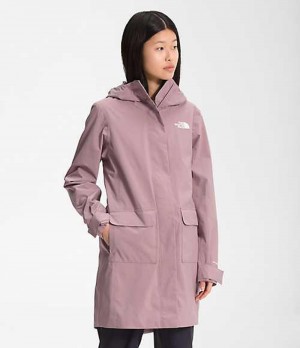 Rain Jackets The North Face City Breeze Rain Mujer Moradas | 8752604-AH