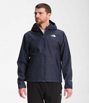 Rain Jackets The North Face Novelty Millerton Hombre Azul Marino | 8602394-QD