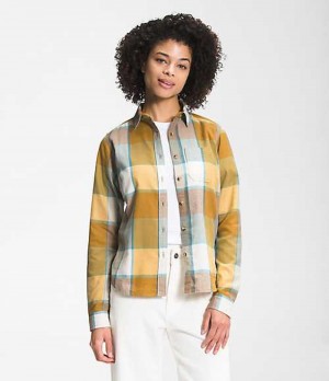 Shirts The North Face Berkeley Mujer Amarillo | 2187509-DC