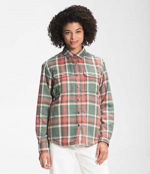 Shirts The North Face Campshire Mujer Naranjas | 1468702-LI