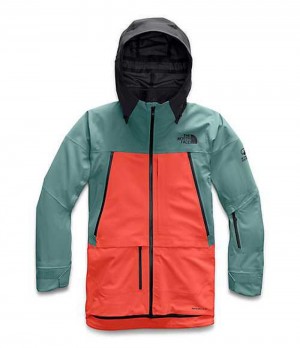 Skiing The North Face A-CAD Mujer Verde Naranjas Negras | 0165932-TP