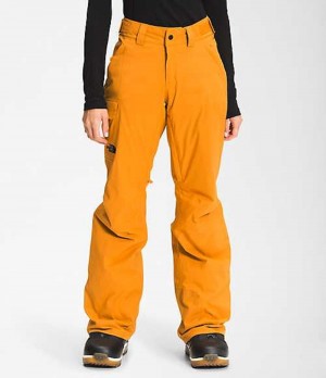 Snowboard Pants The North Face Freedom Mujer Amarillo | 6435972-LO