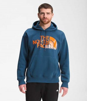 Sudadera con Capucha The North Face Coordinates Hombre Azules | 3085146-YX