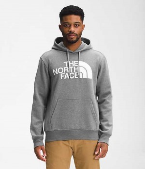 Sudadera con Capucha The North Face Half Dome Hombre Gris Blancas | 5236480-WB