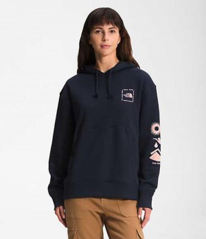 Sudadera con Capucha The North Face Himalayan Mujer Azul Marino | 4638150-TO