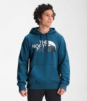 Sudadera con Capucha The North Face Logo Play Hombre Azules | 1257649-XQ