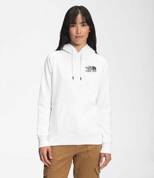 Sudadera con Capucha The North Face Mountain Mujer Blancas | 4628350-IN