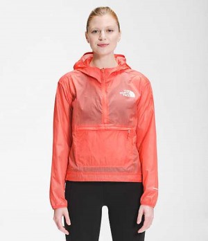 Windbreaker The North Face Windy Peak Anorak Mujer Naranjas | 0637985-QP