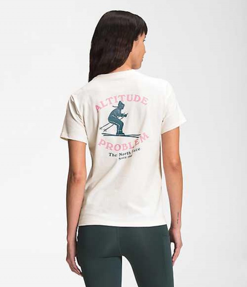 Camiseta The North Face Altitude Problem Mujer Blancas | 6250497-ZW