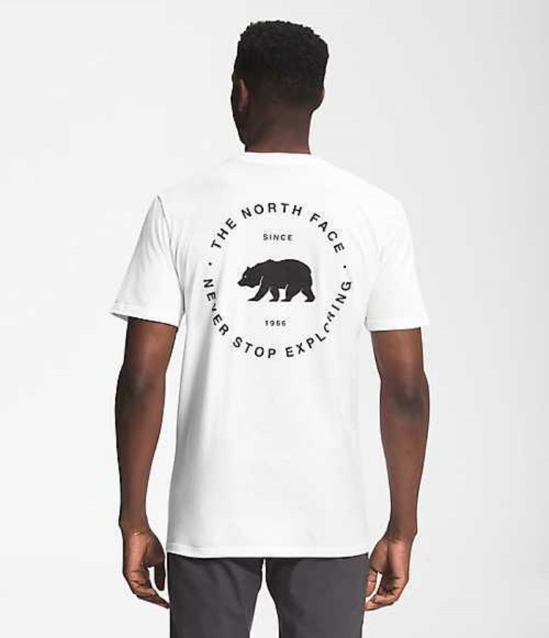 Camiseta The North Face Bear NSE Hombre Blancas | 0839512-VU