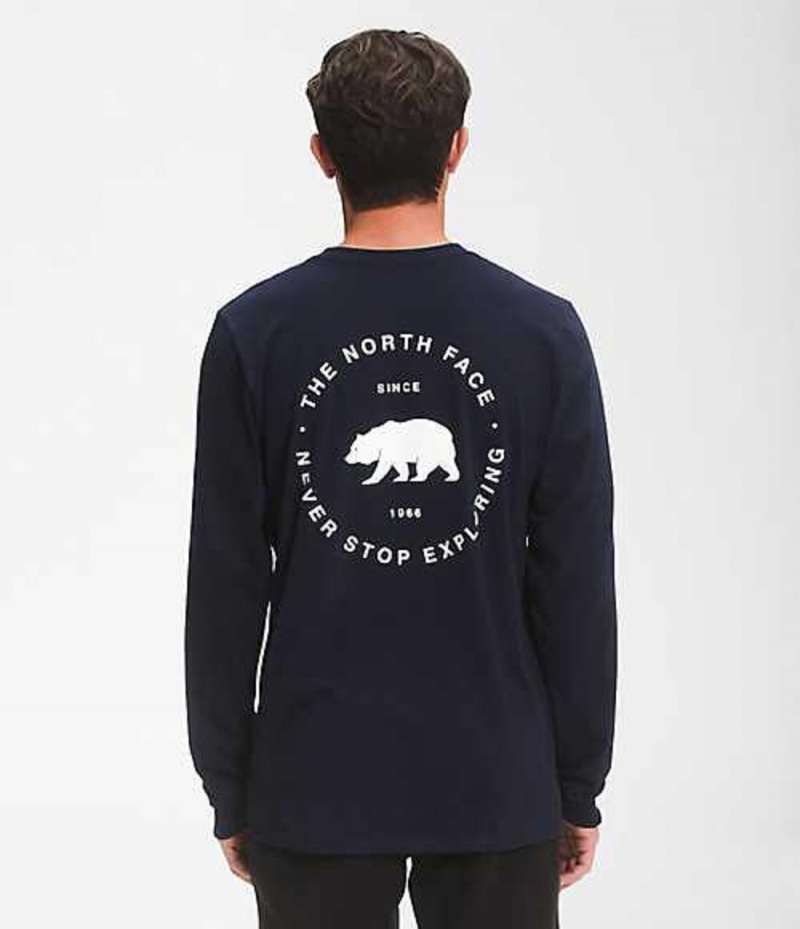 Camiseta The North Face Bear NSE Hombre Azul Marino | 6340192-BR