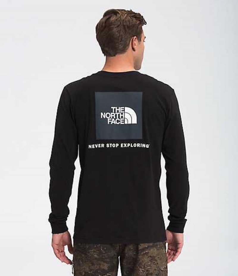 Camiseta The North Face Box NSE Hombre Negras | 8390764-VS