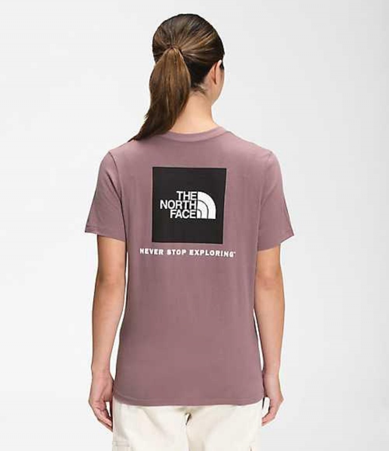 Camiseta The North Face Box NSE Mujer Moradas | 8460371-FE